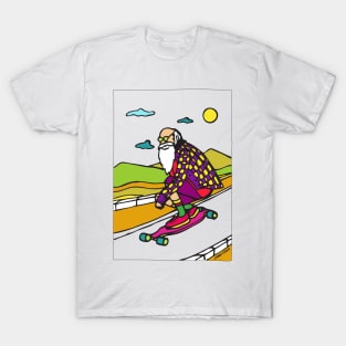 Grandpa longboarding T-Shirt